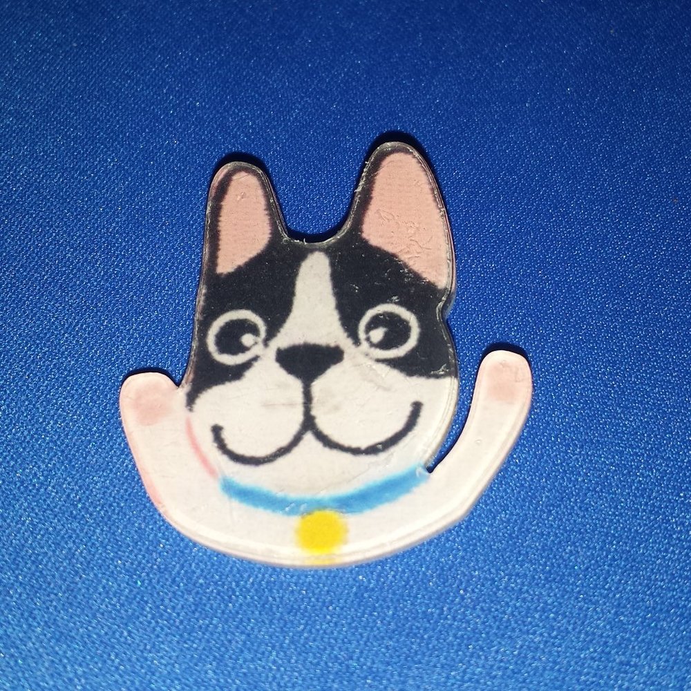 Waylon the Black & White Dog Pin